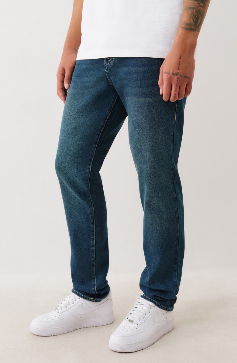 True Religion Rocco Flap Pocket Skinny Jeans, Alternate, color, Dark Shade