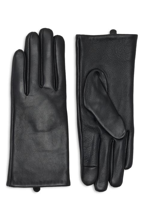 Cashmere Lined Leather Gloves