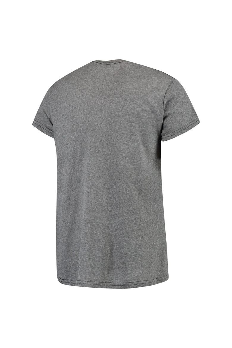 Men's Original Retro Brand Heathered Gray Tennessee Volunteers Vintage Musketeer Tri-Blend T-Shirt, Alternate, color, Heather Gray