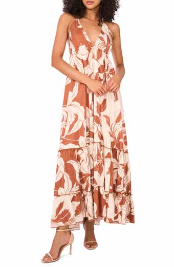 Parker The Davina Floral Halter Maxi Dress