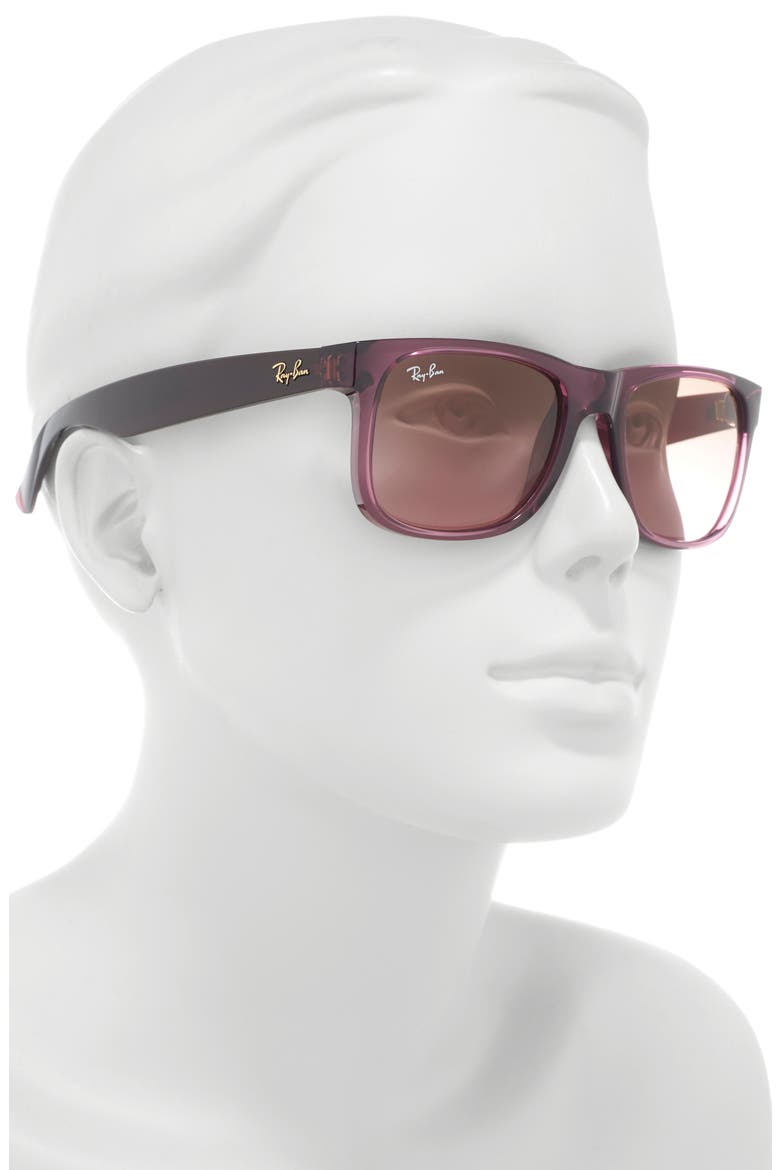 'Boyfriend' 51mm Sunglasses, Alternate, color, TRANSPARENT VIOLET