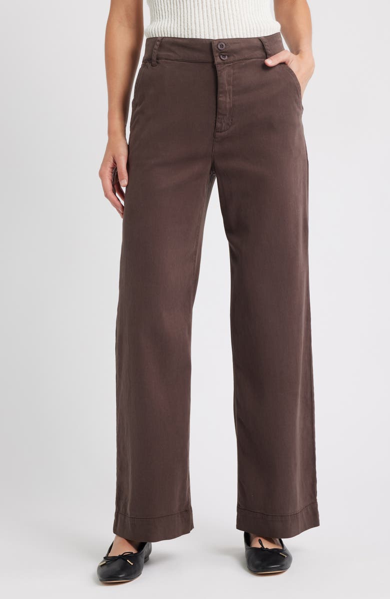 Bella Dahl Sydney Wide Leg Pants, Main, color, Chestnut Brown