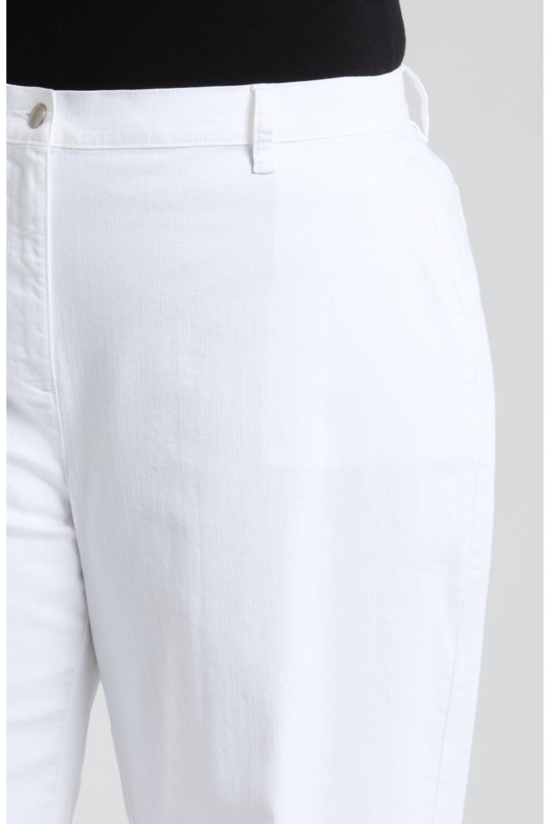 High Waist Wide Leg Ankle Jeans, Alternate, color, WHITE