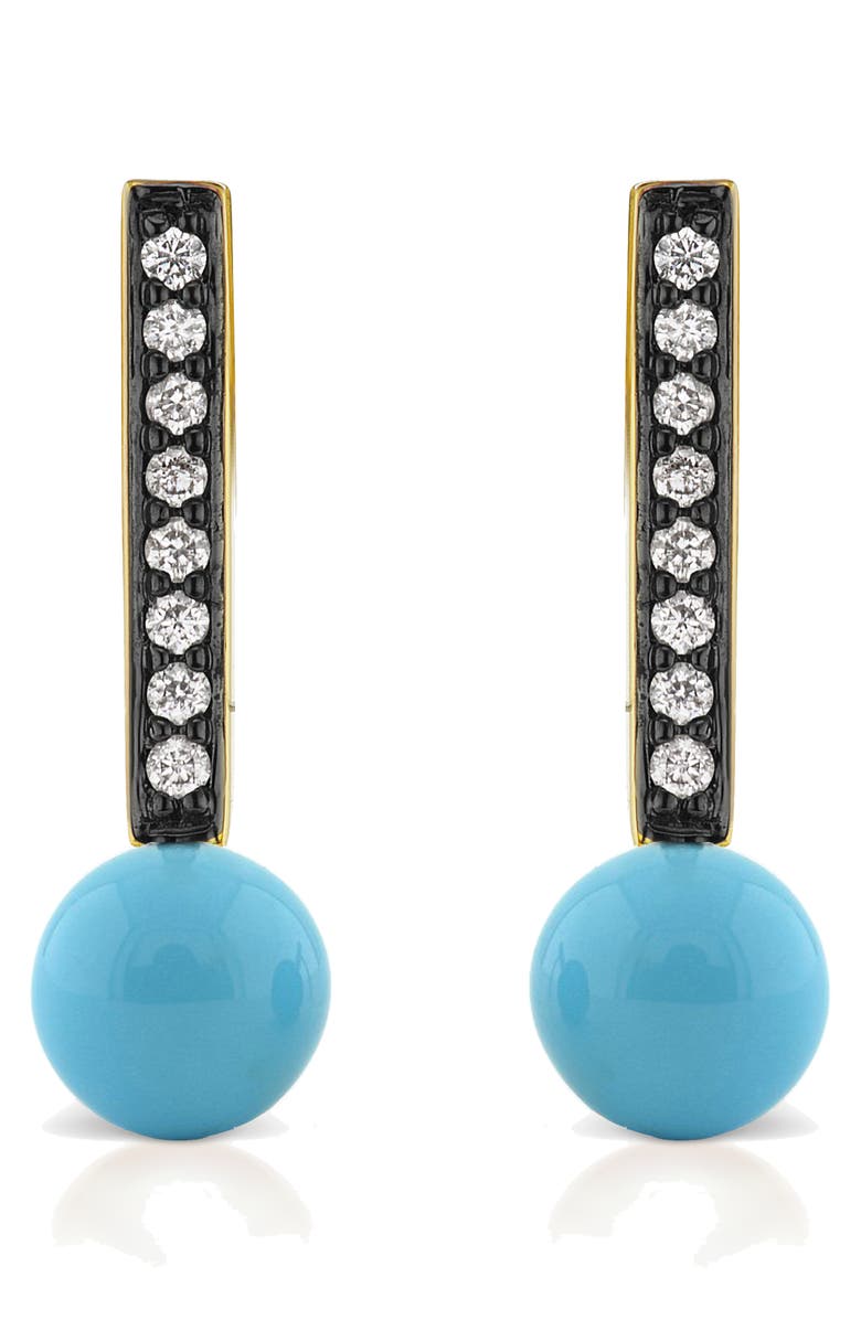 Sorellina Diamond Pavé Stud Earrings, Main, color, 