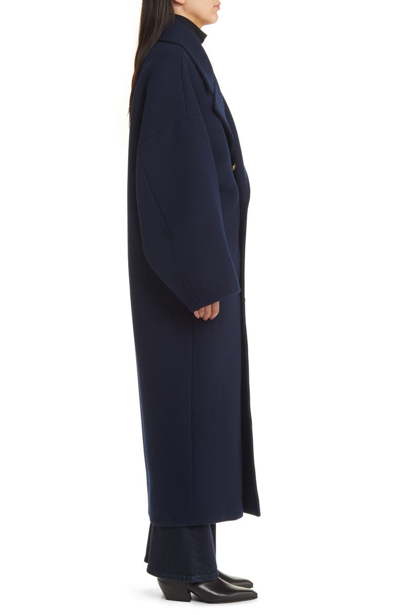 FRAME Double Breasted Wool Cocoon Coat, Alternate, color,