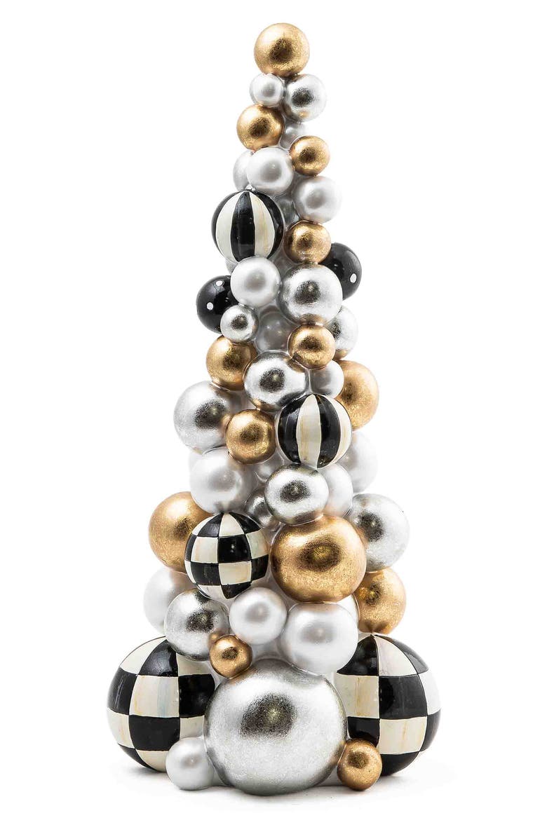 Glam Up Bauble Tree, Main, color, BLACK