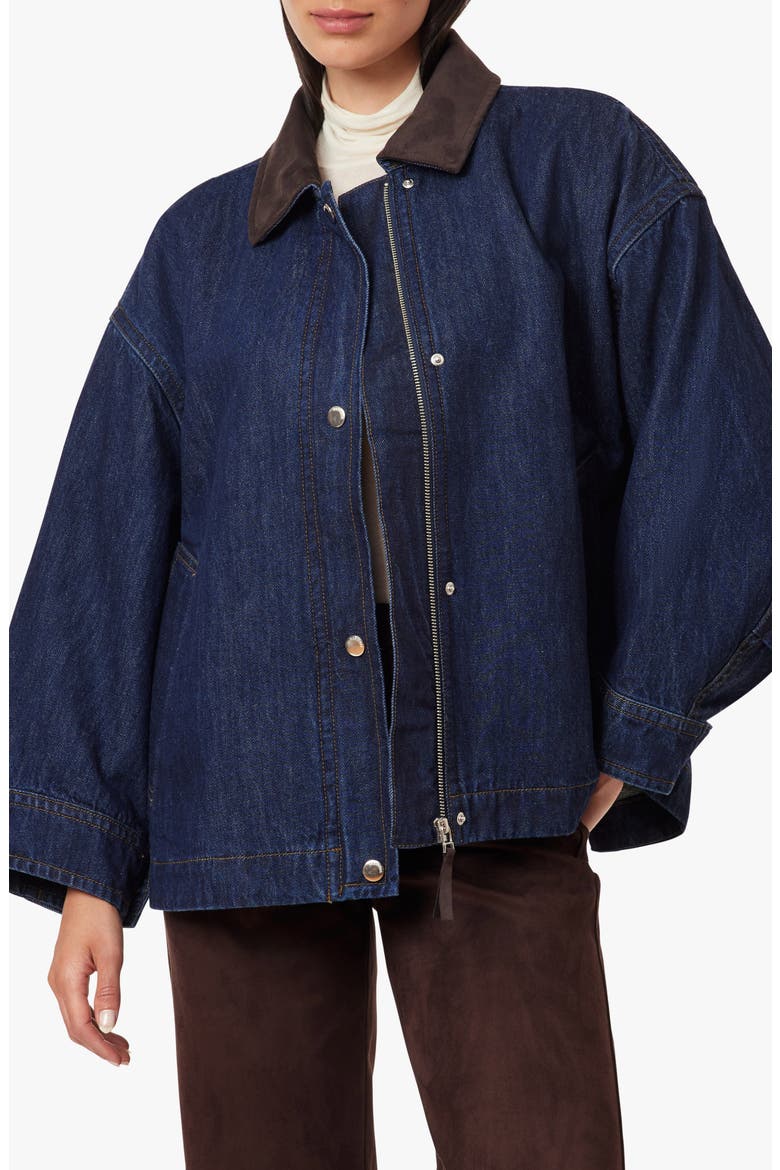 Oversized Denim Jacket, Main, color, RINSE