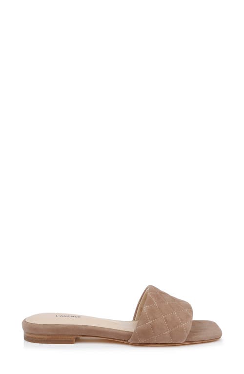 Shop L Agence L'agence Aloise Slide Sandal In Cappuccino Suede
