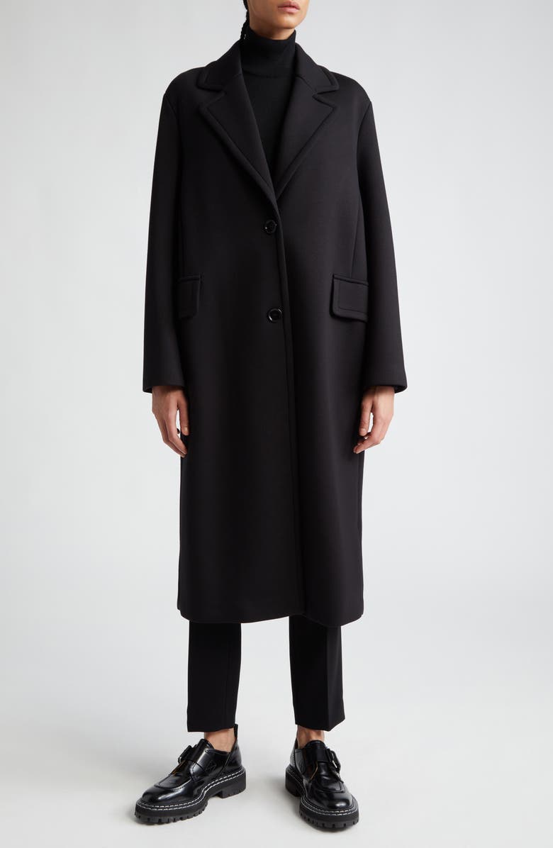 Max Mara Radice Bonded Stretch Jersey Coat, Alternate, color,