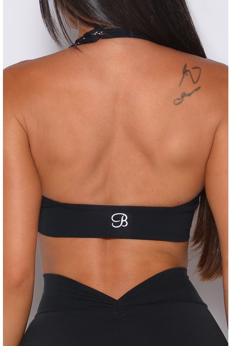 Backless Bra, Alternate, color, Black