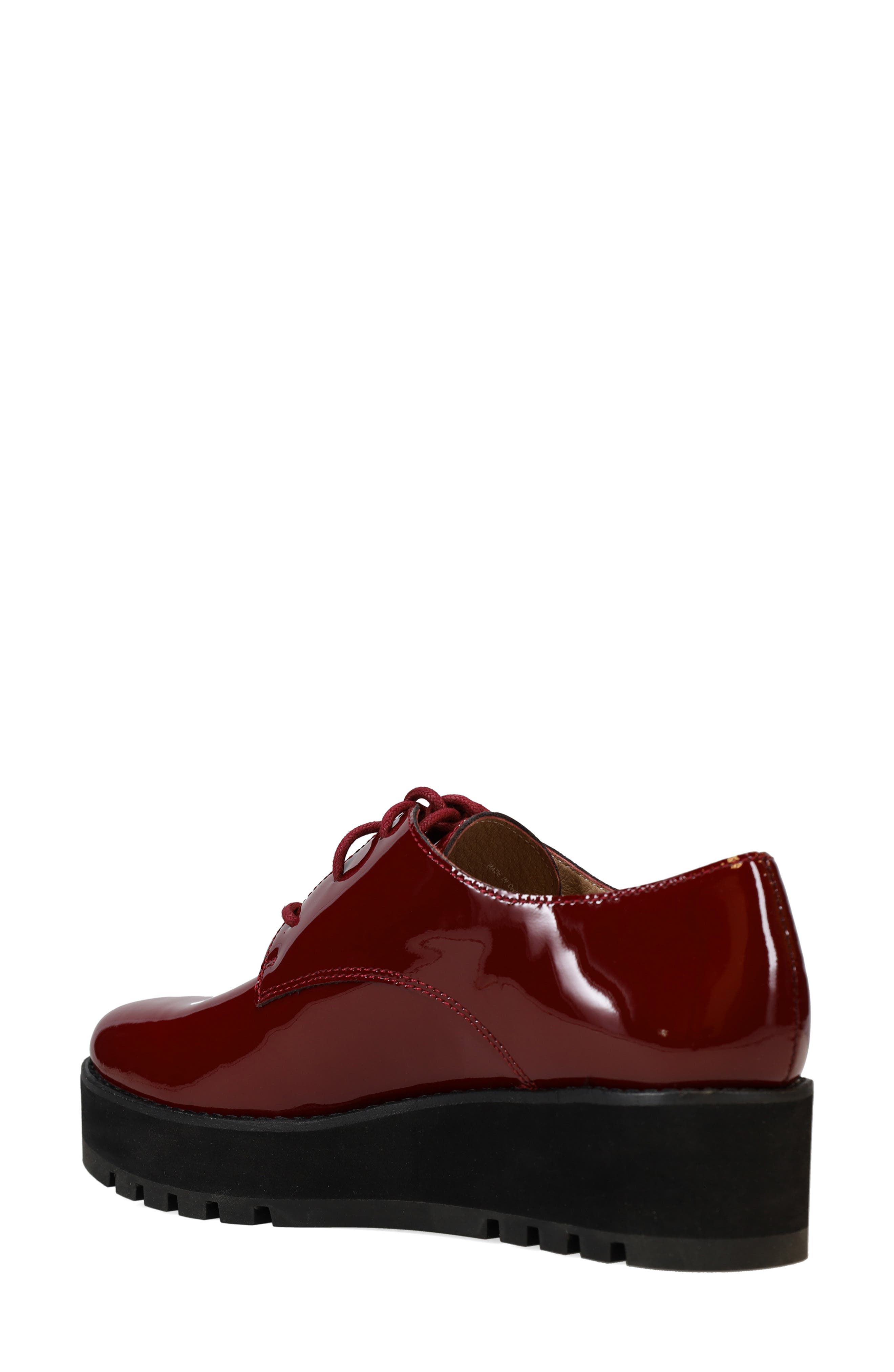 Eileen Fisher Eddy Derby, Alternate, color, Bordeux Patent