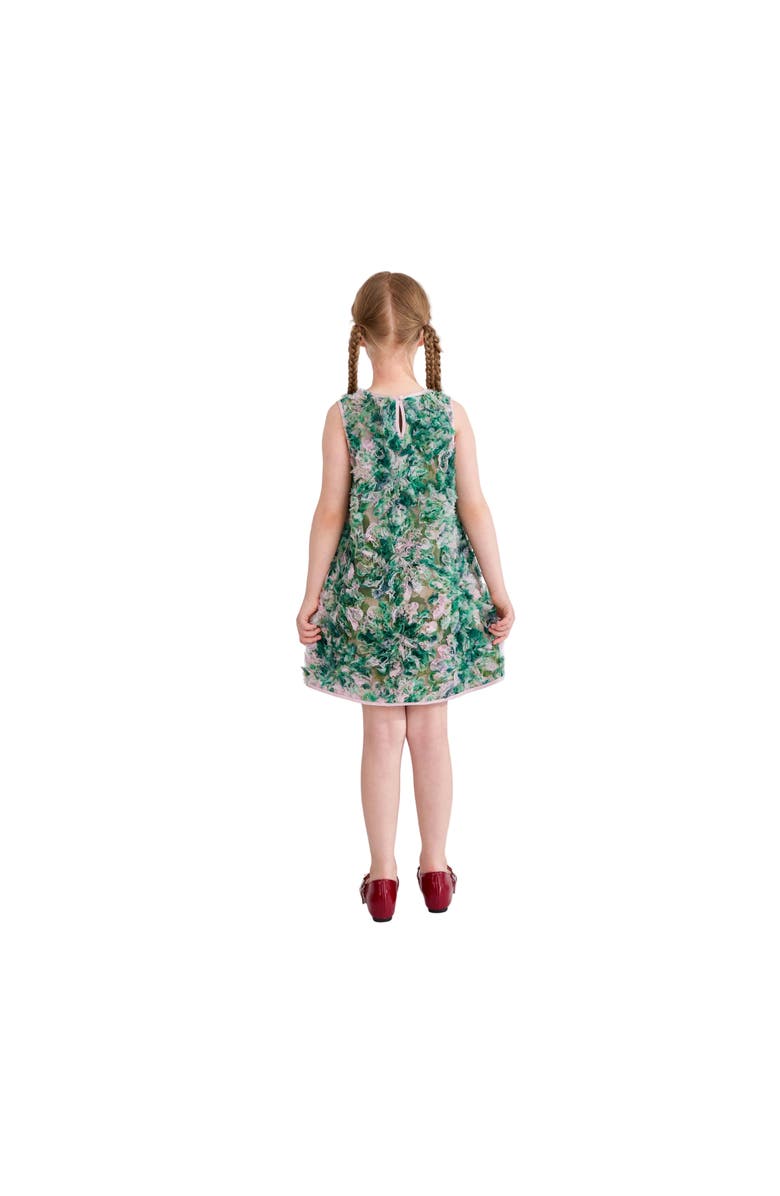 Tulleen Sylvie Floral Textured Dress, Alternate, color, Green