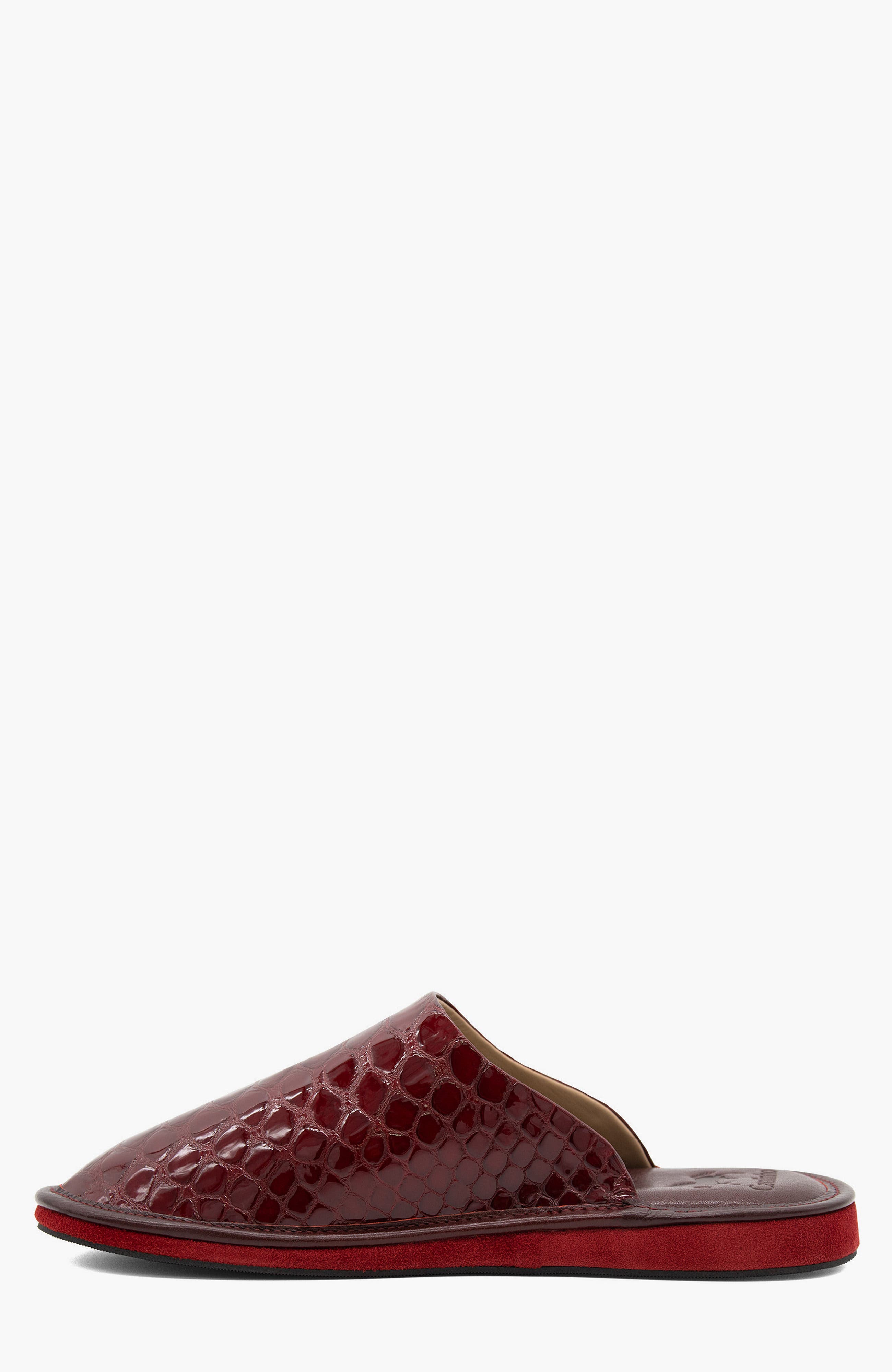 Gallop Patent Leather House Slippers, Alternate, color, Red