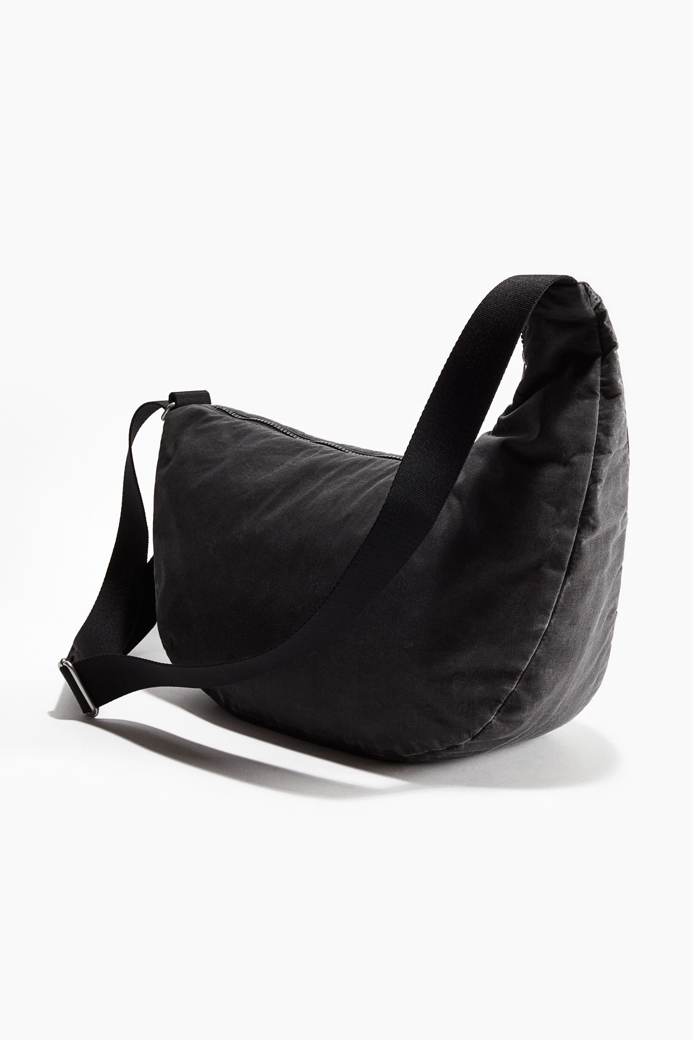 H&M Denim Crossbody Bag, Alternate, color, Dark Gray