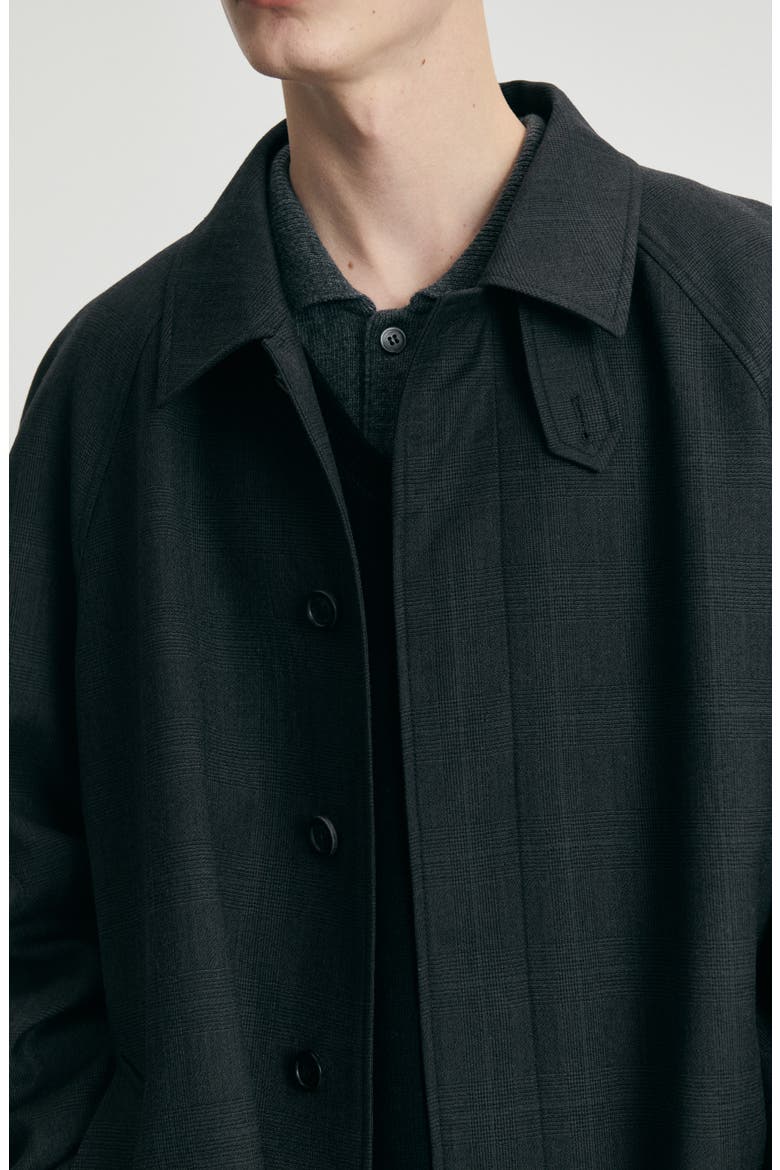 Gender Inclusive H-Line Wool Mac Coat, Alternate, color, BROWN CHECK