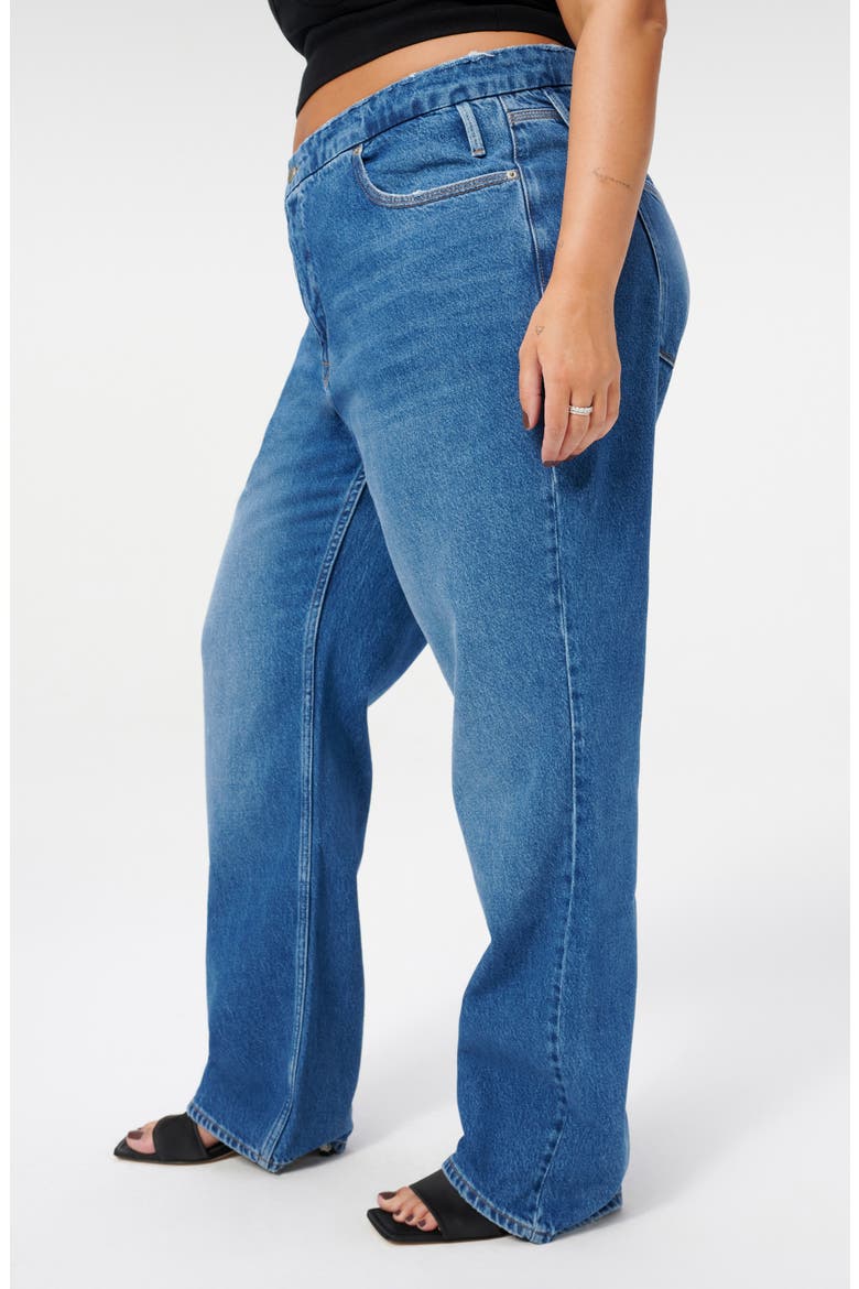 Good '90s Lowered Belt Loop Jeans, Alternate, color, BLUE541