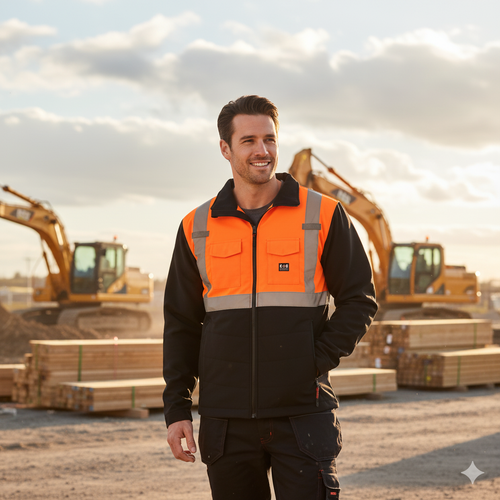 Canada Weather Gear Hi-visibility Work Jacket In Black