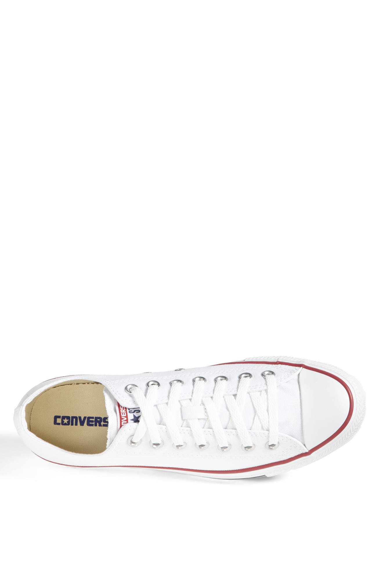 Converse Chuck Taylor<sup>®</sup> All Star<sup>®</sup> Low Top Sneaker, Alternate, color, Optical White