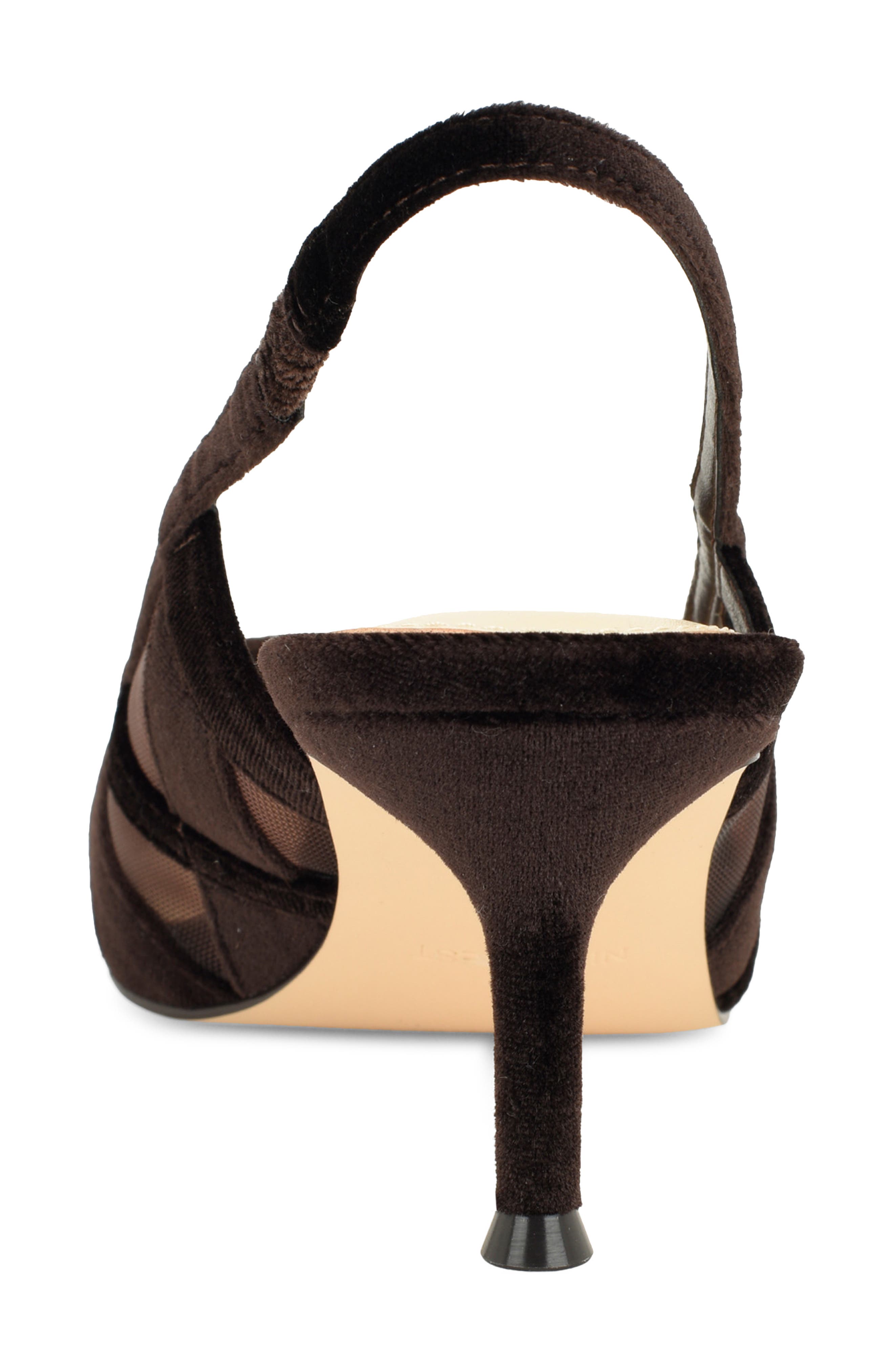 Ellite Slingback Pump, Alternate, color, DARK BROWN
