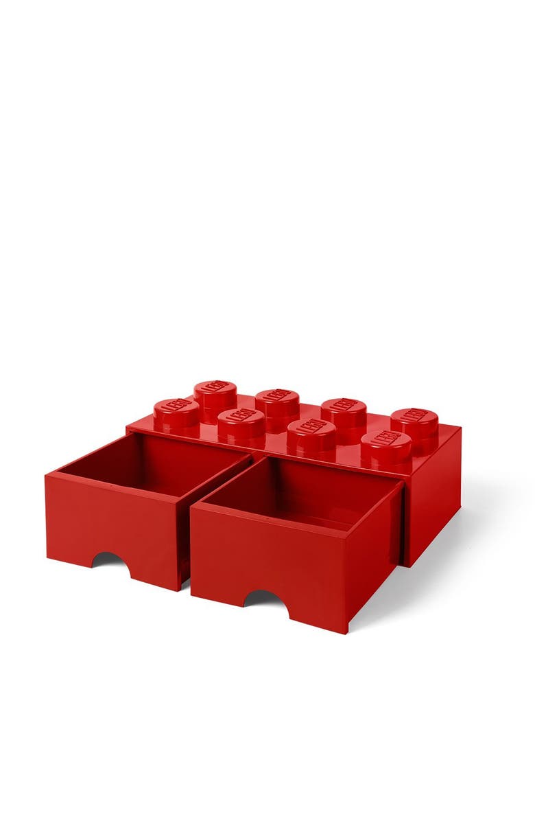 LEGO Storage Brick Drawer, Alternate, color, Red
