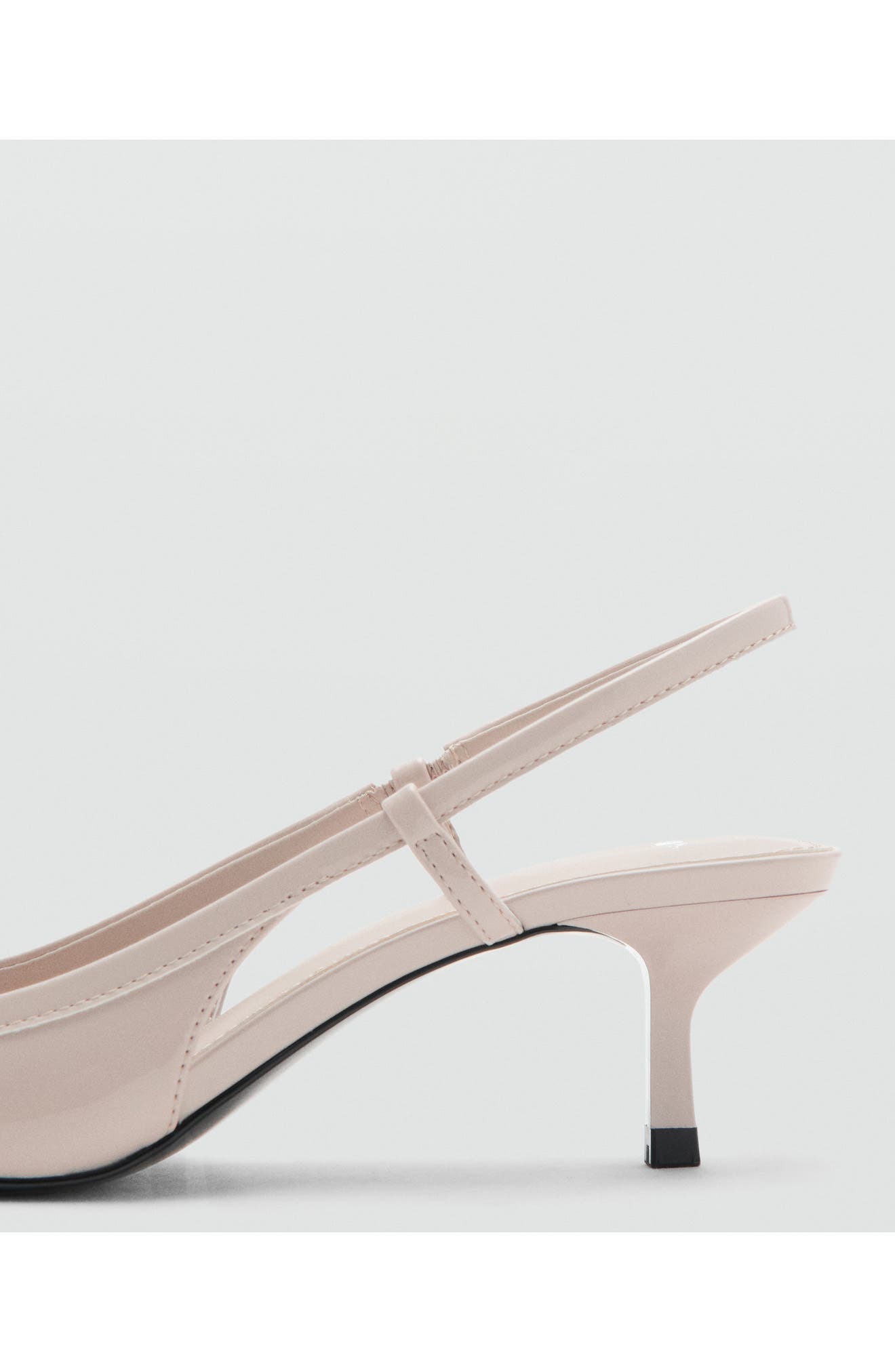 Faux Leather Pointed Toe Slingback Pump, Alternate, color, ECRU