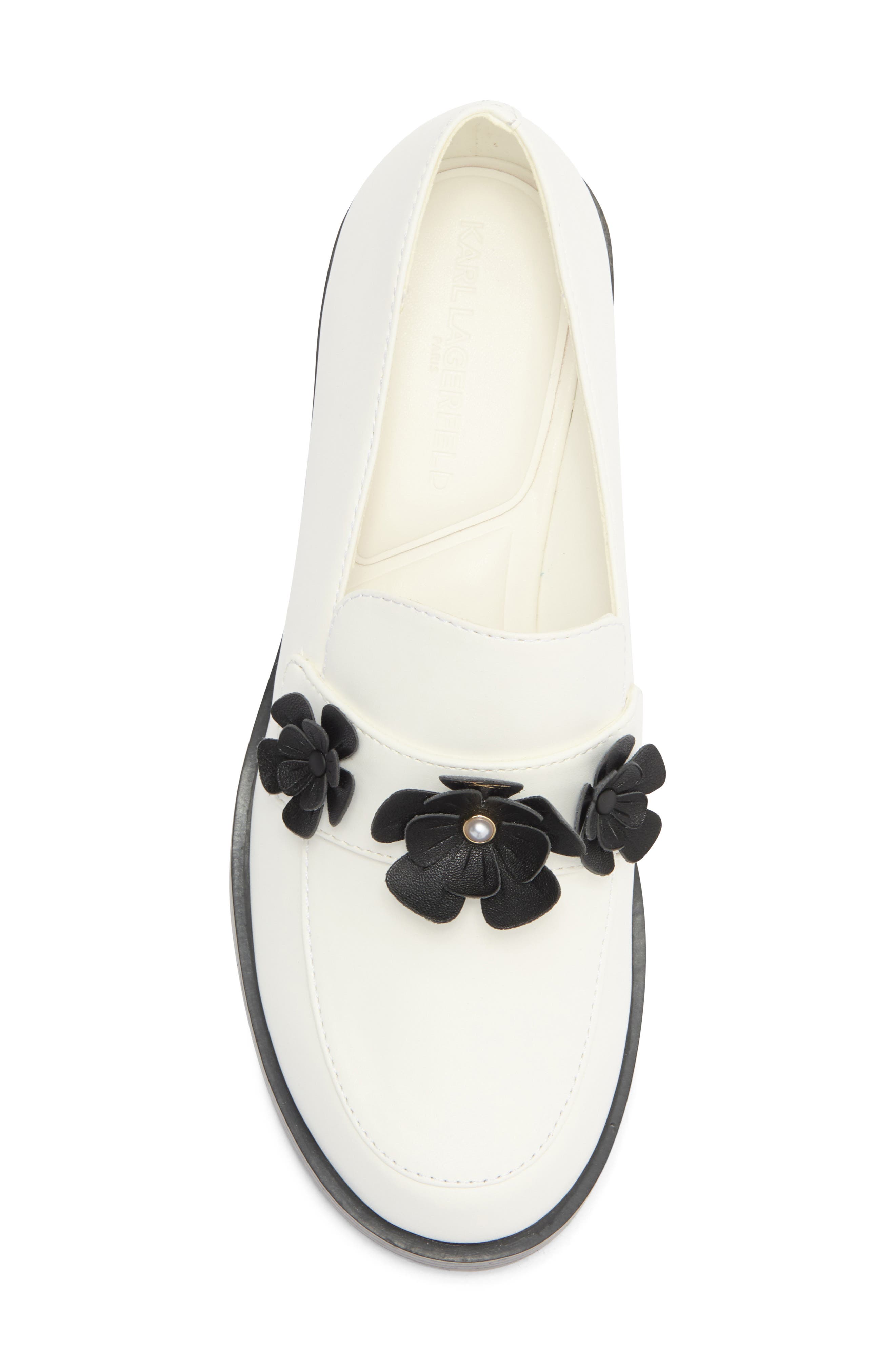 Camilia Fleur Loafer, Alternate, color, BRIGHT WHITE