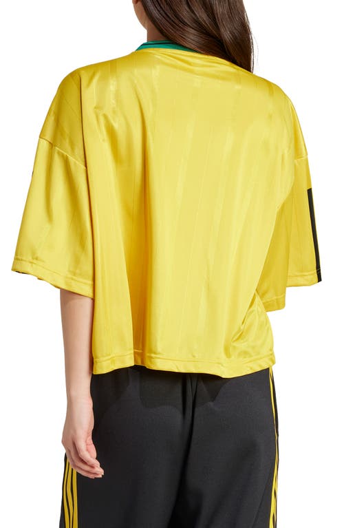 Adidas Originals Adidas Tiro Nations Pack Oversize T-shirt In Yellow