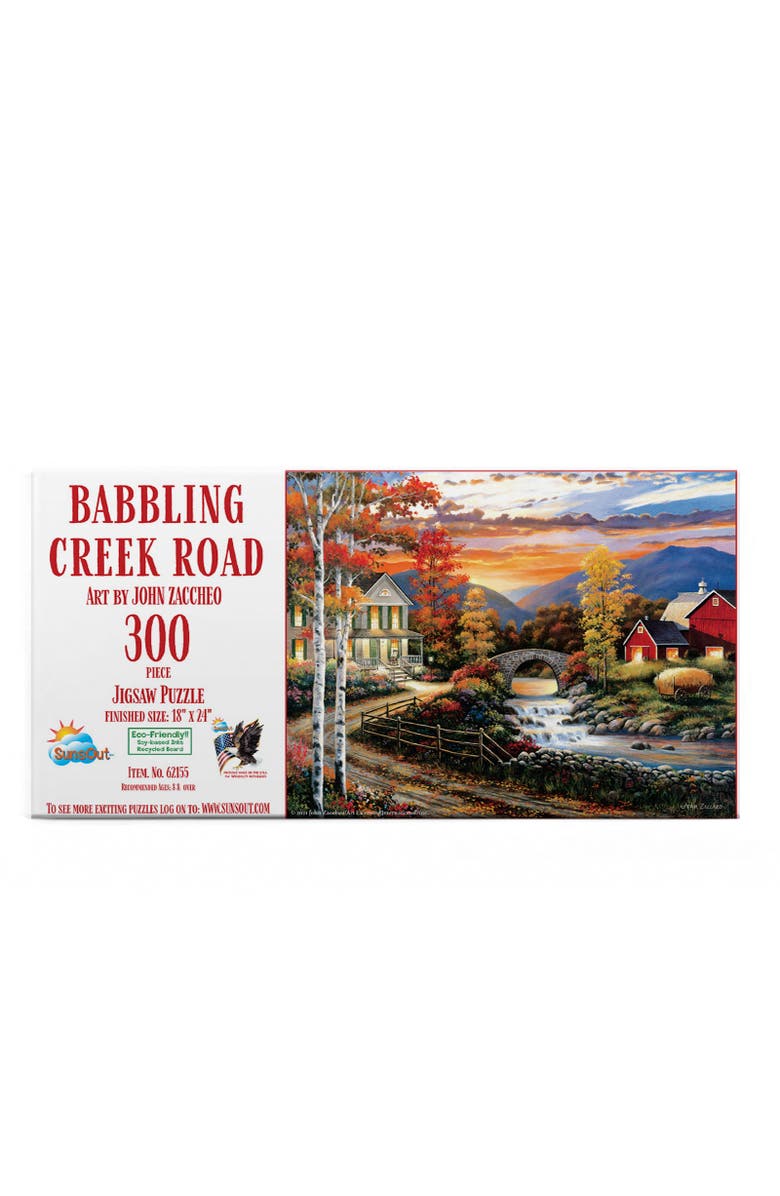Sunsout Babbling Creek Road 300 piece Jigsaw Puzzle for Adults, Alternate, color, Multicolor