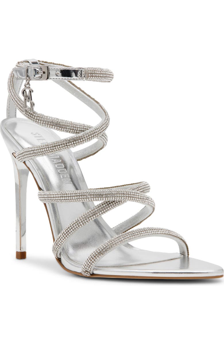 Steve Madden Sky Ankle Strap Pointed Toe Sandal, Main, color,