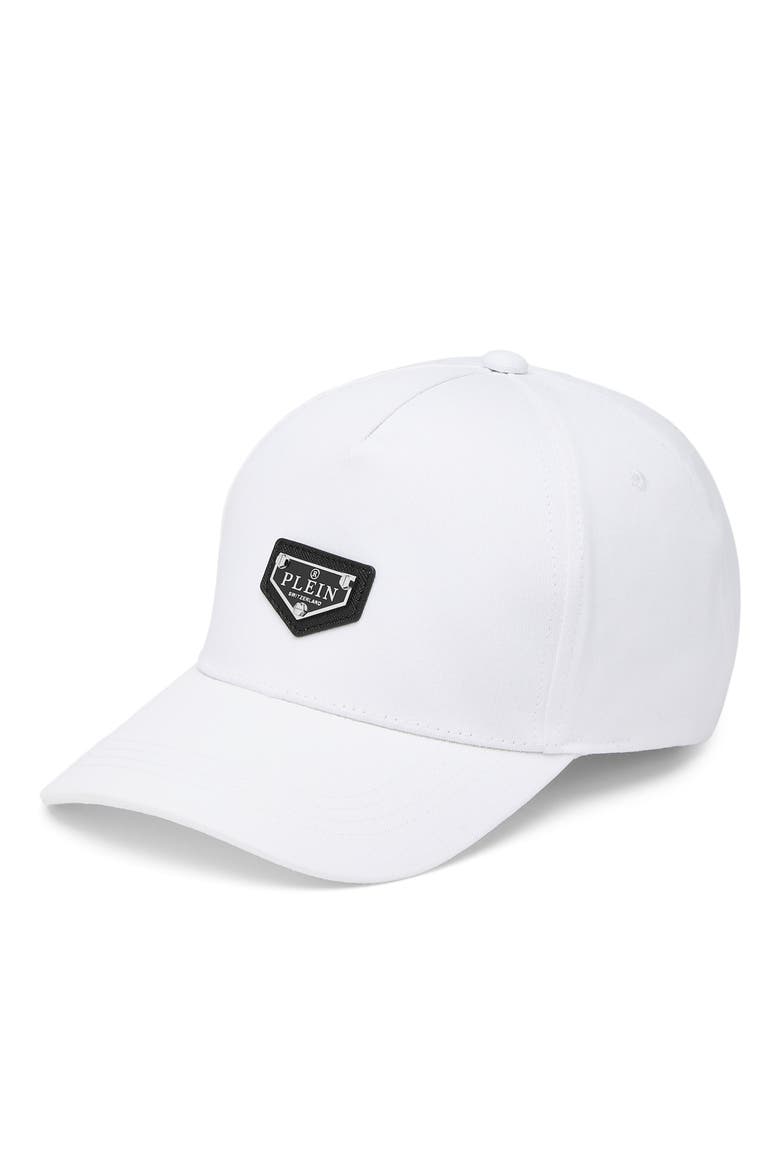 Baseball Cap Pp Plaque Unisex, Main, color, white