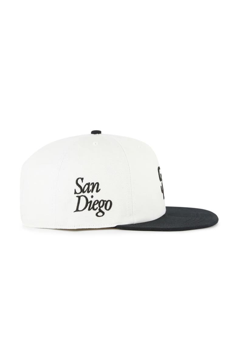 '47 Men's '47 White/Black San Diego Padres Foundation Captain Snapback Hat, Alternate, color, White