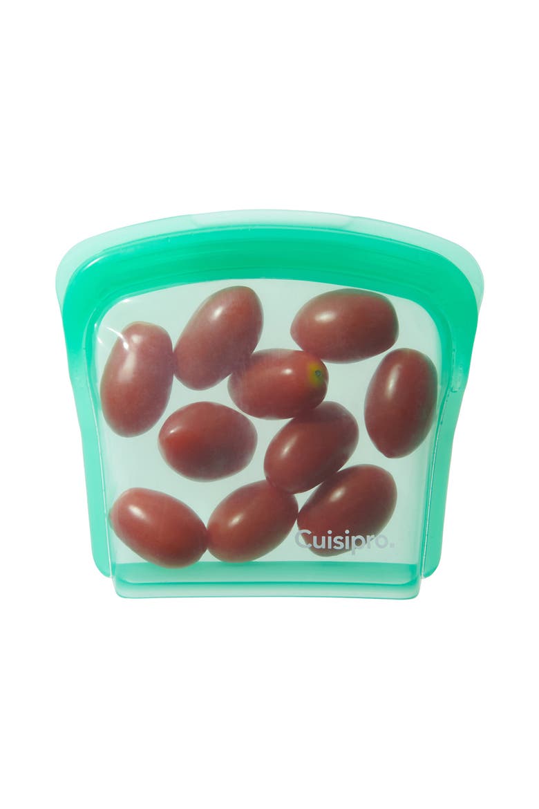 Pack-It Silicone Reusable Storage Bag, Set of 2, 200ml/6.75 oz, Alternate, color, Green