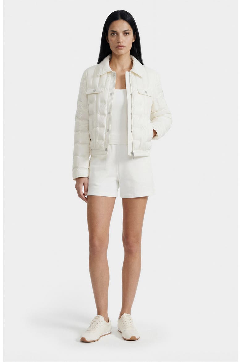 Seoul Quilted Down Shirt Jacket, Alternate, color, White