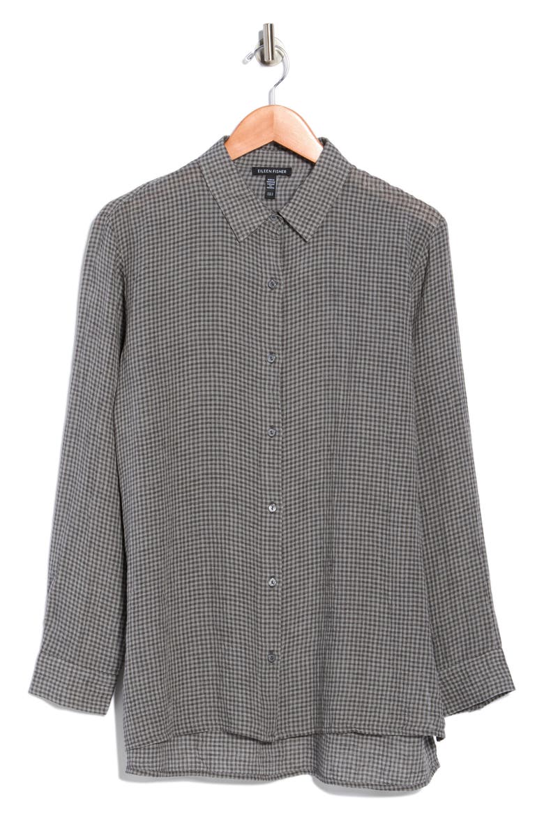 Classic Collar Organic Cotton Button-Up Shirt, Alternate, color, GEYSER