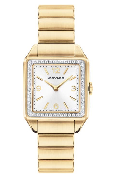 The Heritage 1917 Lab Grown Diamond Bezel Bracelet Watch, 25mm x 34mm