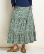 Toad & Co Marigold Tiered Midi Skirt