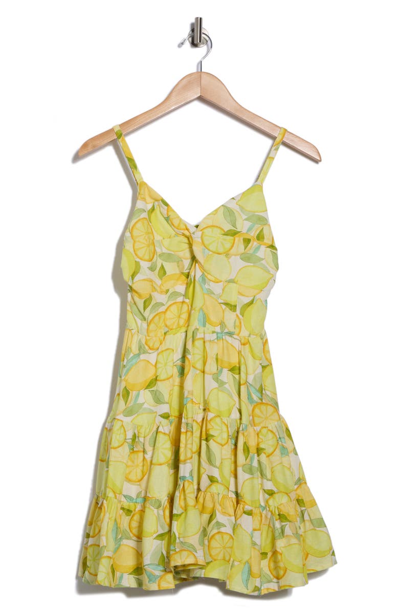 Avec Les Filles Fit and Flare Dress, Alternate, color, Limoncello