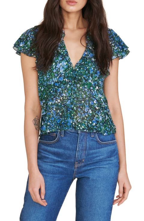 Riani Fluttery Sleeve Blouse