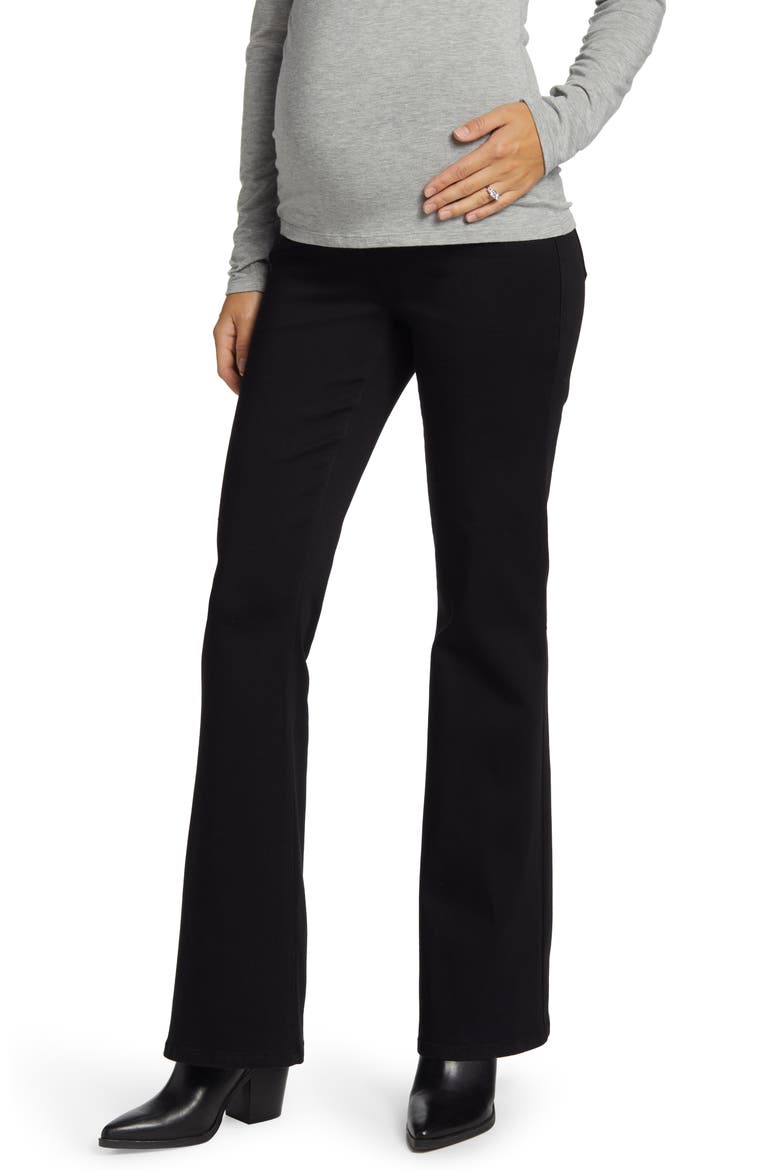 Women's Better Butter Slim Bootcut Maternity Pants, Main, color, BLACK
