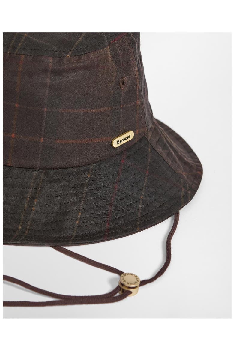 Hazelwood Waxed Cotton Bucket Hat, Alternate, color, CLASSIC/MUTED TARTAN