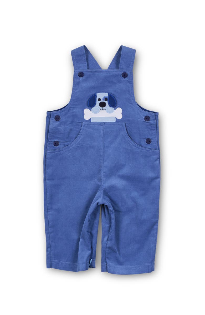 Florence Eiseman Corduroy Longall With Dog & Bone, Main, color, Tricolor Blue