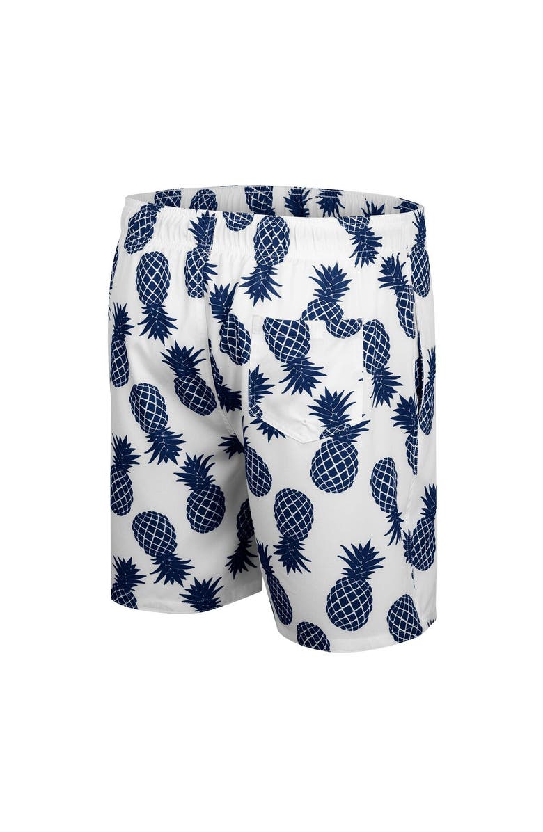 COLOSSEUM Men's Colosseum White Auburn Tigers Pineapples Swim Shorts, Alternate, color, White