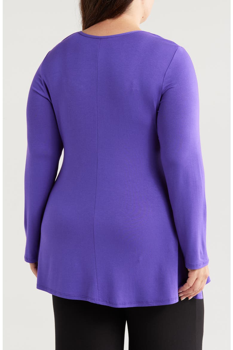 Swing Asymmetric Hem Tunic Top, Alternate, color, AMETHYST