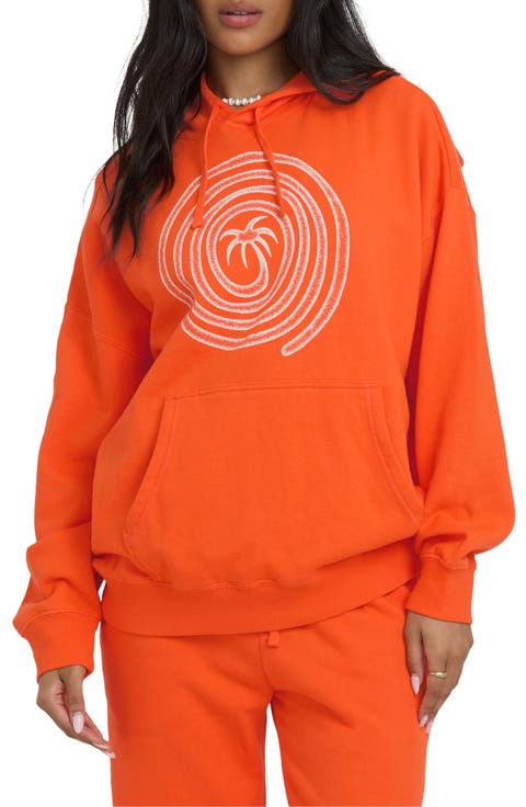 Schuyler Oversize Cotton Blend Graphic Hoodie