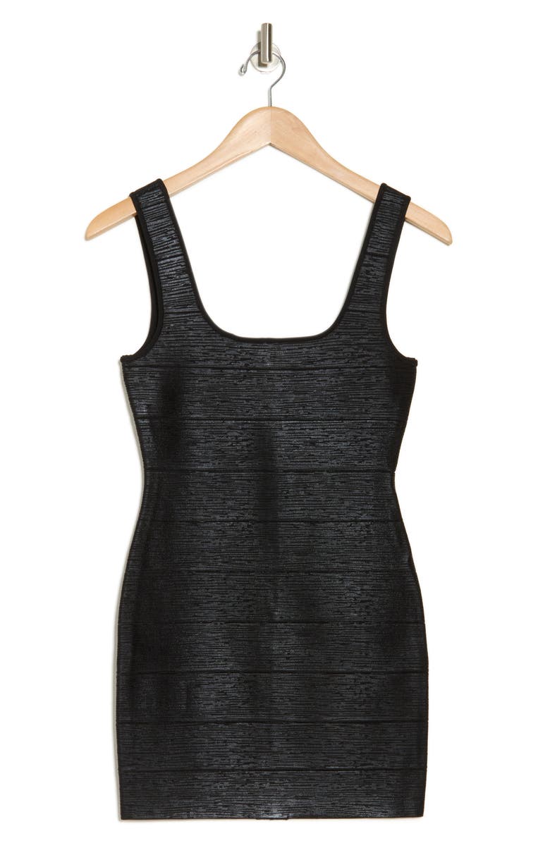 Herve Leger The Metallic Gabriella Bandage Body-Con Minidress, Alternate, color,