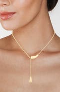 JARDIN Teardrop Lariat Necklace