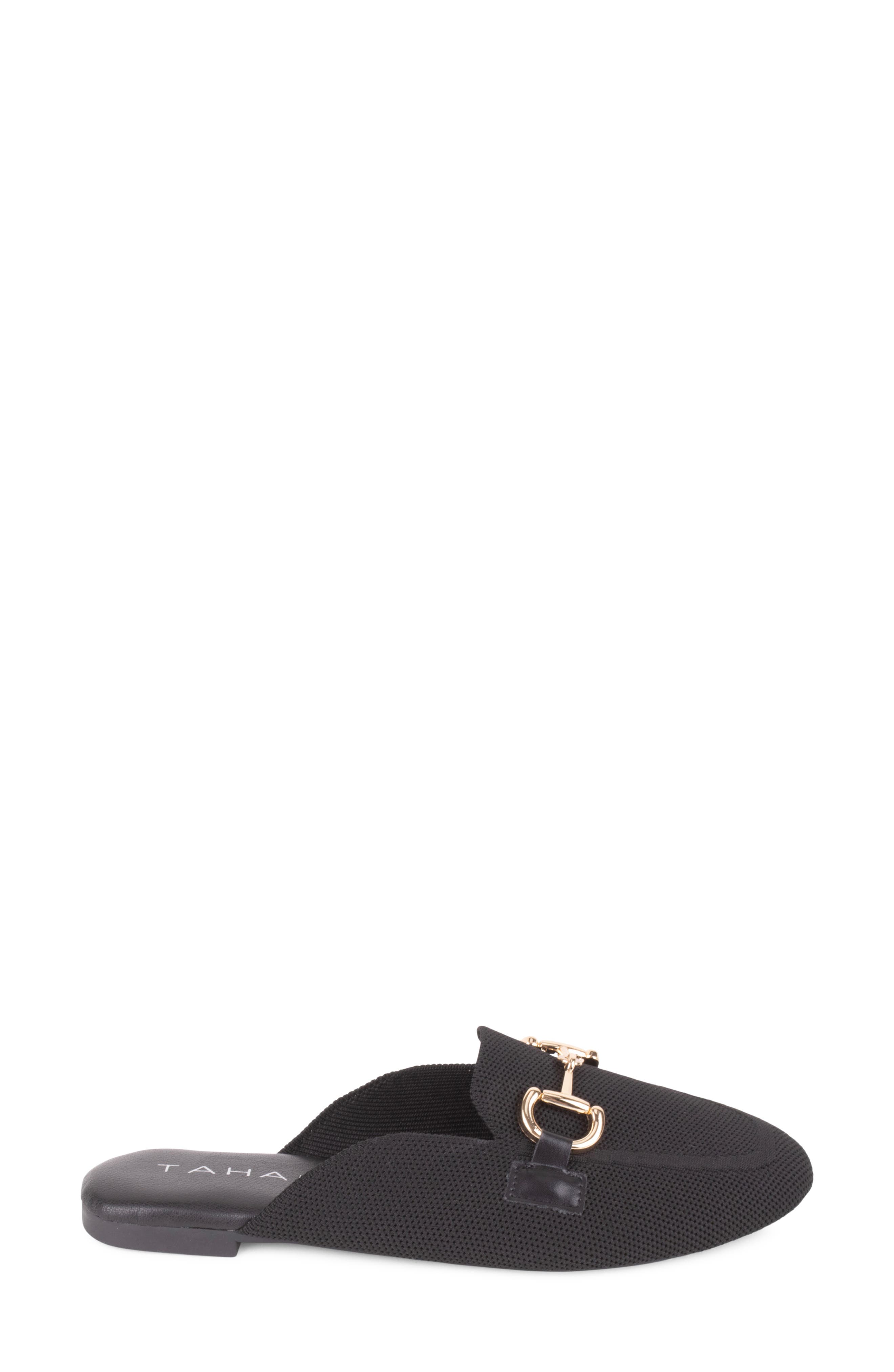 Augustine Bit Loafer Mule, Alternate, color, BLACK/GOLD