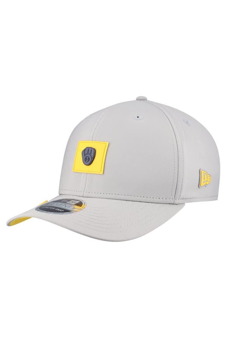 New Era Men's New Era Gray Milwaukee Brewers 2026 Clubhouse 9SEVENTY Adjustable Hat, Main, color, Gray