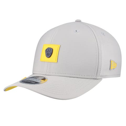 Men's New Era  Gray Milwaukee Brewers 2026 Clubhouse 9SEVENTY Adjustable Hat