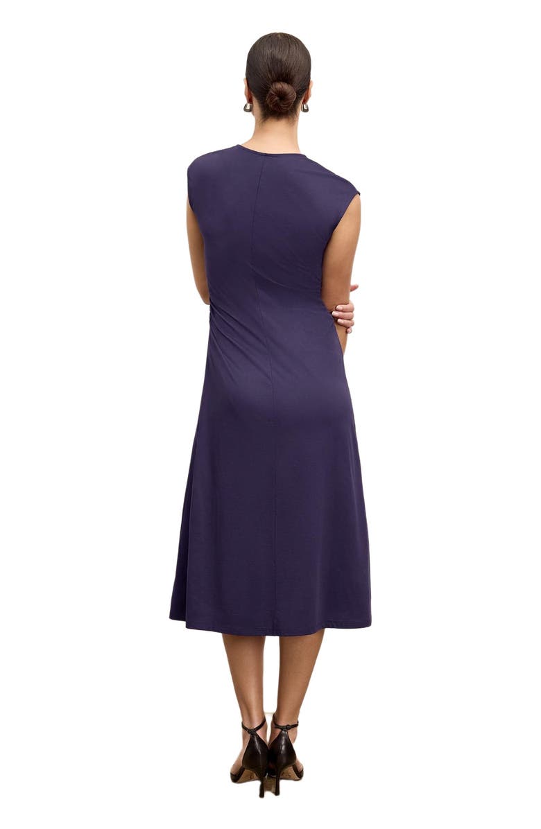 M.M.LaFleur Marina Ruched Dress, Alternate, color, Deep Iris